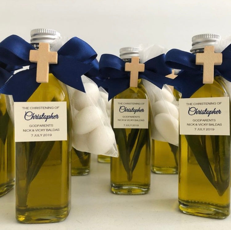 Olive Oil Bottle 50mL w/ Sugar Almonds